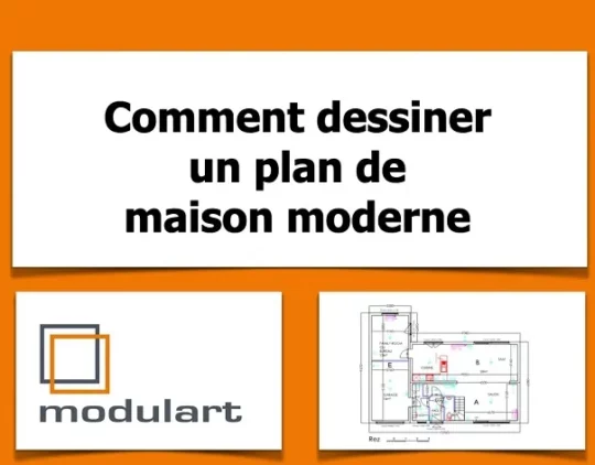 Dessiner un plan de maison moderne