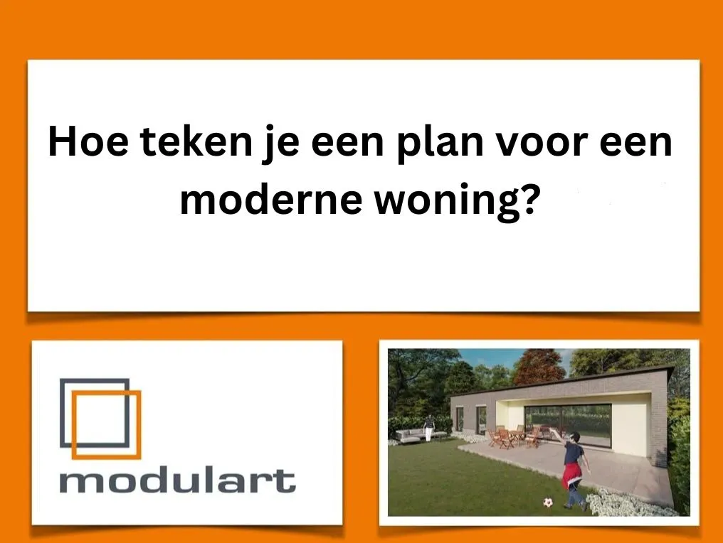 Hoe teken je een plan voor een moderne woning?