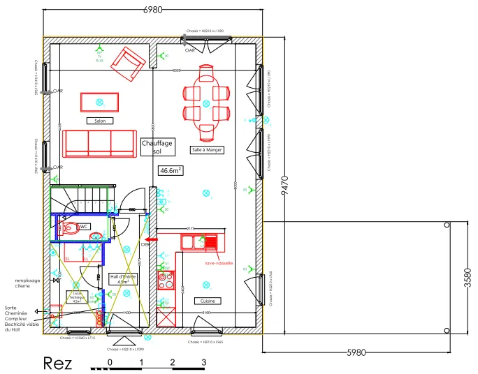 Rez-de-chaussée du modèle California