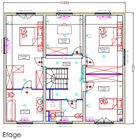 Etage du modèle Marina