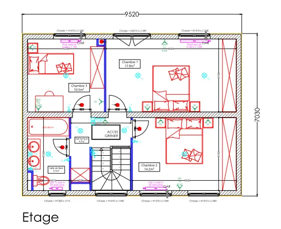 Modèle Garden étage
