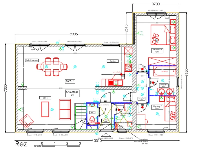 Rez-de-chaussée modèle Line