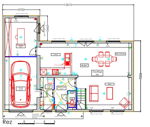 Rez-de-chaussée modèle Louisiane