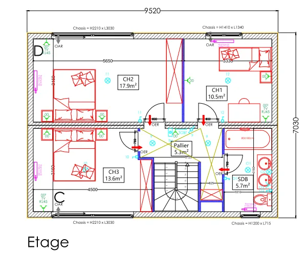 Etage du modèle Nevada