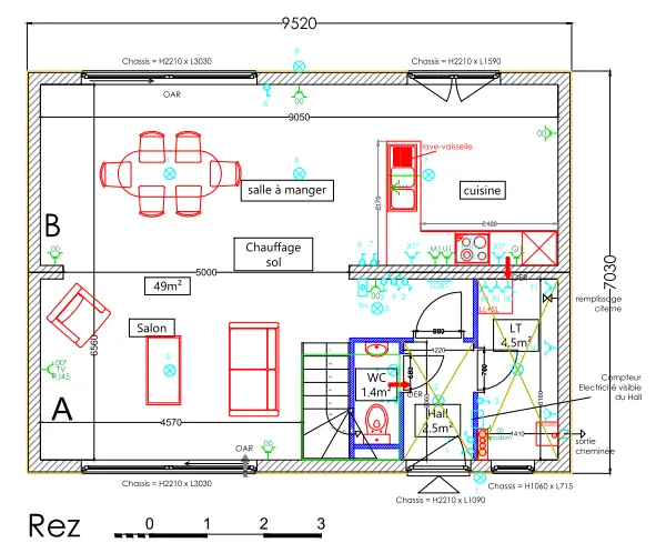 Rez-de-chaussée du modèle Nevada