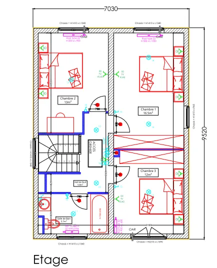 Etage du modèle Spirit