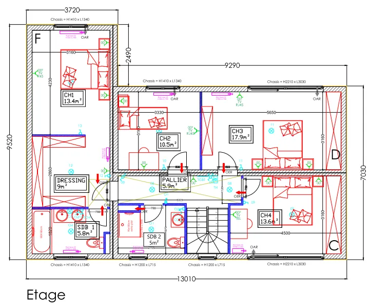 Etage modèle Stockholm