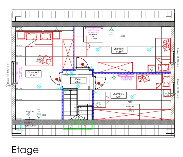 Etage modèle Toscane