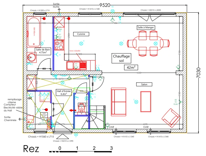 Rez-de-chaussée modèle Toscane