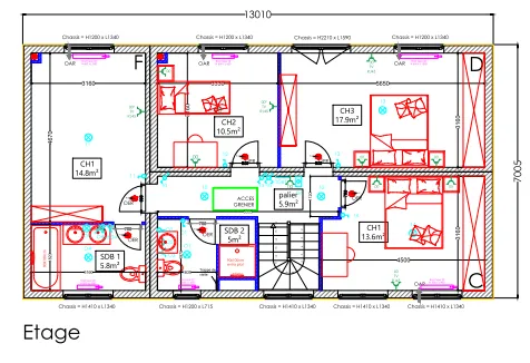 Etage du modèle Trianon