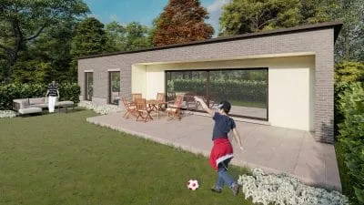 Inspiration villa en brique grise