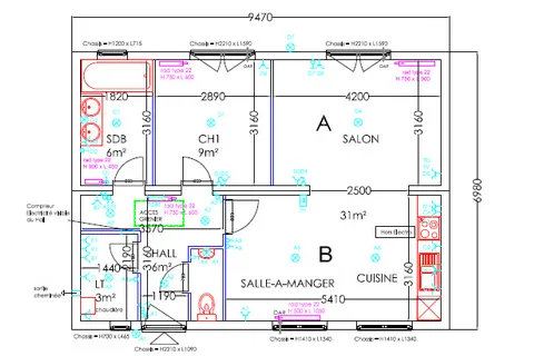 Plan d'une maison à 100000 euros
