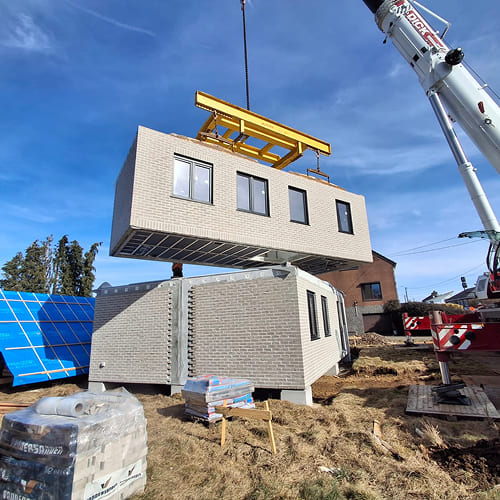 Installation d'une maison modulaire