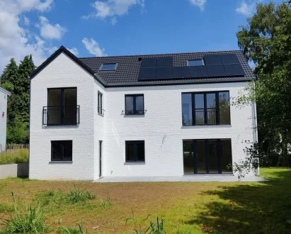 Façade derrière d'une maison modulaire