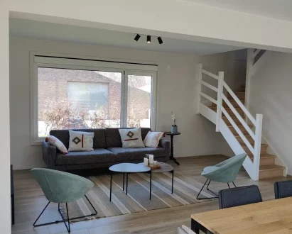 Salon d'une maison modulaire